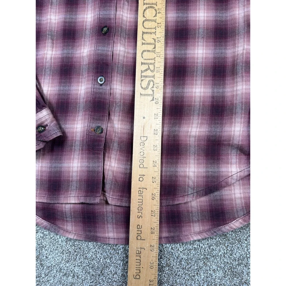 Carhartt Women's Pink Rugged Flex Hamilton Flannel Long Sleeve Shirt M (8/10)‎ - Picture 6 of 9